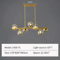 Luxury modern design glass LED chandelier