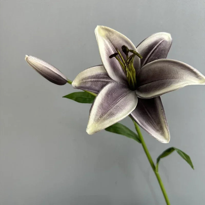 Artificial lily branch floral decoration for interiors