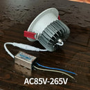 Waterproof dimmable LED spotlight for built-in outdoor lighting