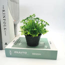 Mini artificial potted plant for decoration and festive events