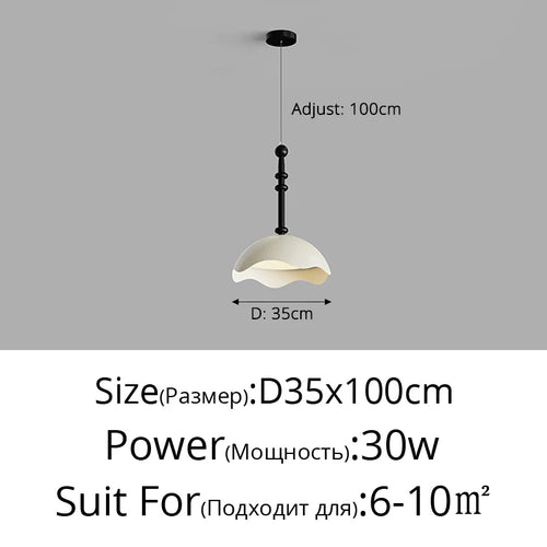 Premium creative eggshell ceiling light for bedroom - vue 13 sur 14