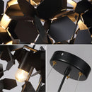 Modern iron pendant light Scandinavian design for elegant interior