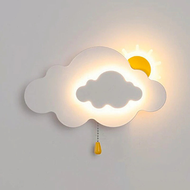 Artistic cloud design wall light for interior decoration