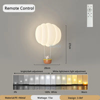 Romantic hot air balloon wall lamp indoor decorative light