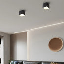 Creative LED ceiling lights in white and black acrylic