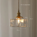 Modern minimalist Japanese glass chandelier with LED lighting