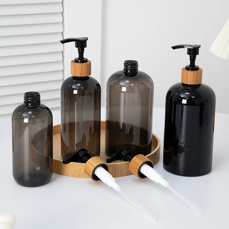 refillable pump bottle for shampoo and shower gel - vue 4 sur 33