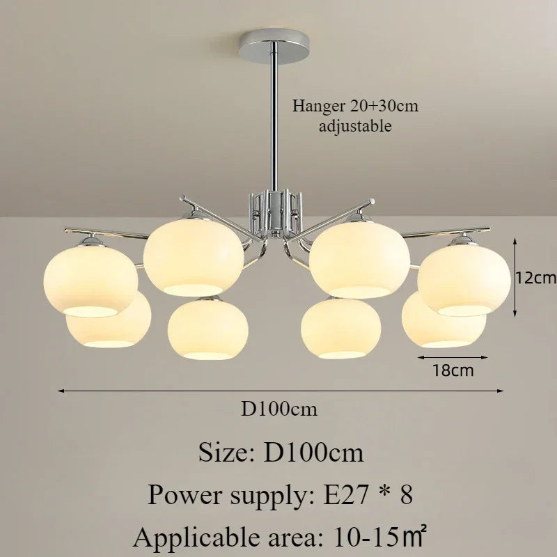 Simple nordic style modern pendant light indoor decoration - vue 7 sur 19
