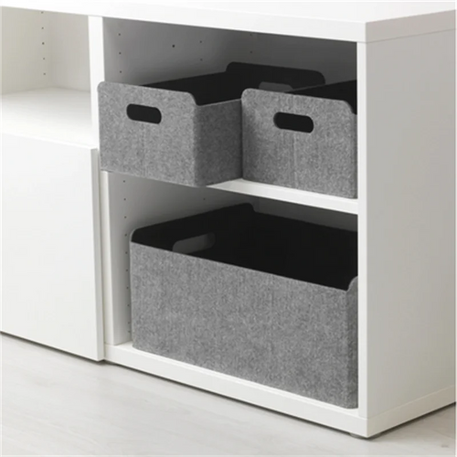 handmade felt storage basket for various items