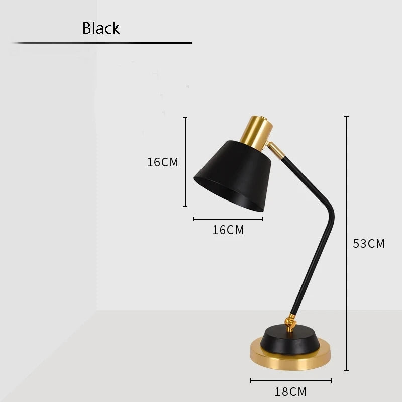 lampe à poser led nordique simple et romantique pour bureau et étude
