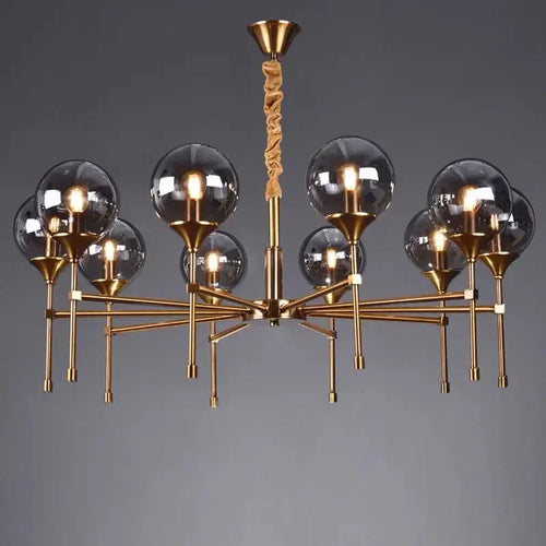Modern nordic chandelier with elegant design for ambient lighting - vue 2 sur 15