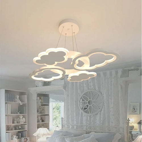 Modern creative LED chandelier for children's room and living room - vue 3 sur 13