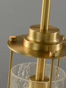 Glass chandelier for decorative indoor suspended lighting