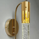 Decorative crystal LED wall light for modern interiors