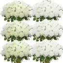 Set of 50 artificial silk roses for decoration and festive events