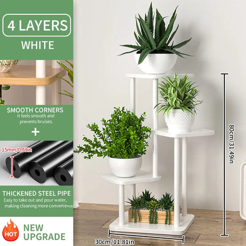 support en bois pour plantes et pots de fleurs intérieur - vue 12 sur 12