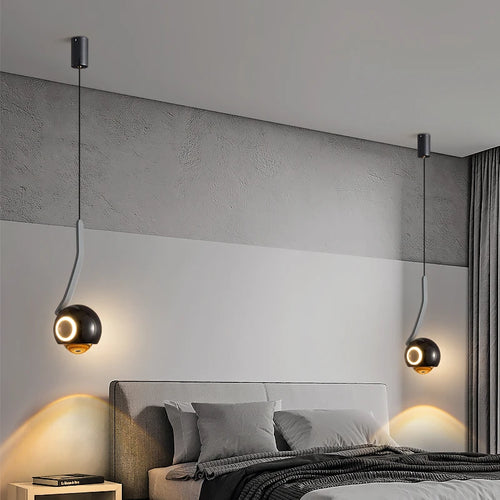 Aluminium rotating pendant light for commercial and modern interiors - vue 2 sur 9