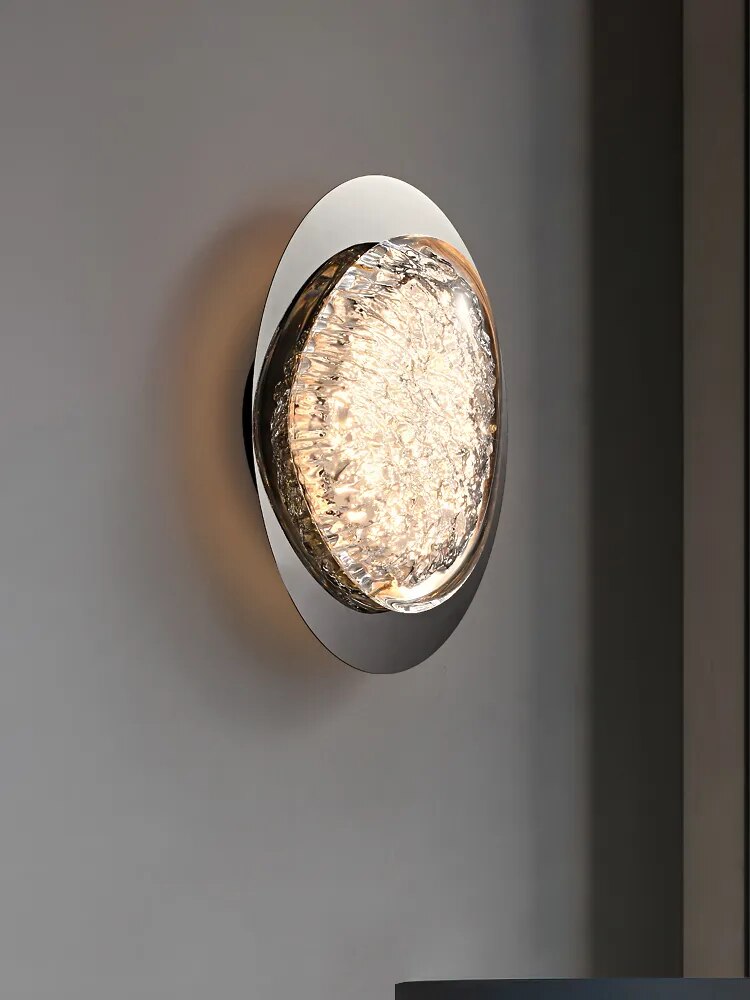 Artistic Platinum Crystal Wall Light