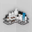 wall-mounted storage shelf for cosmetics and shampoo