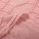 Soft knitted throw with pom poms for living room american style