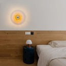 Nordic round glass LED wall light with water ripple effect