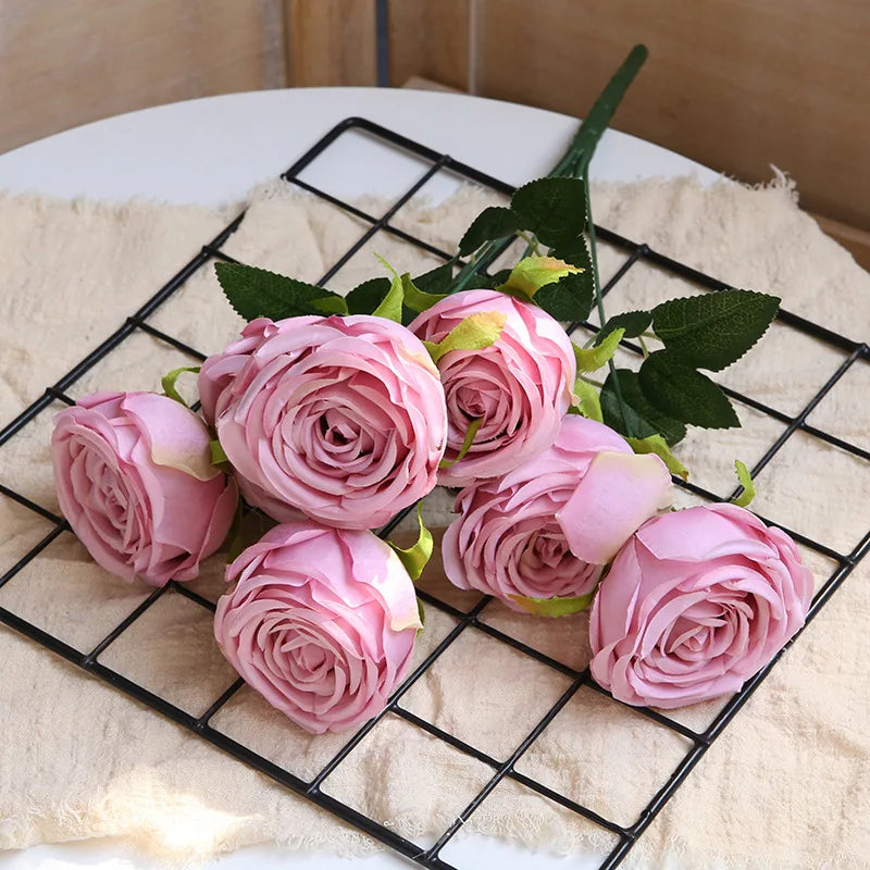 Artificial rose bouquets for wedding decoration and crafts