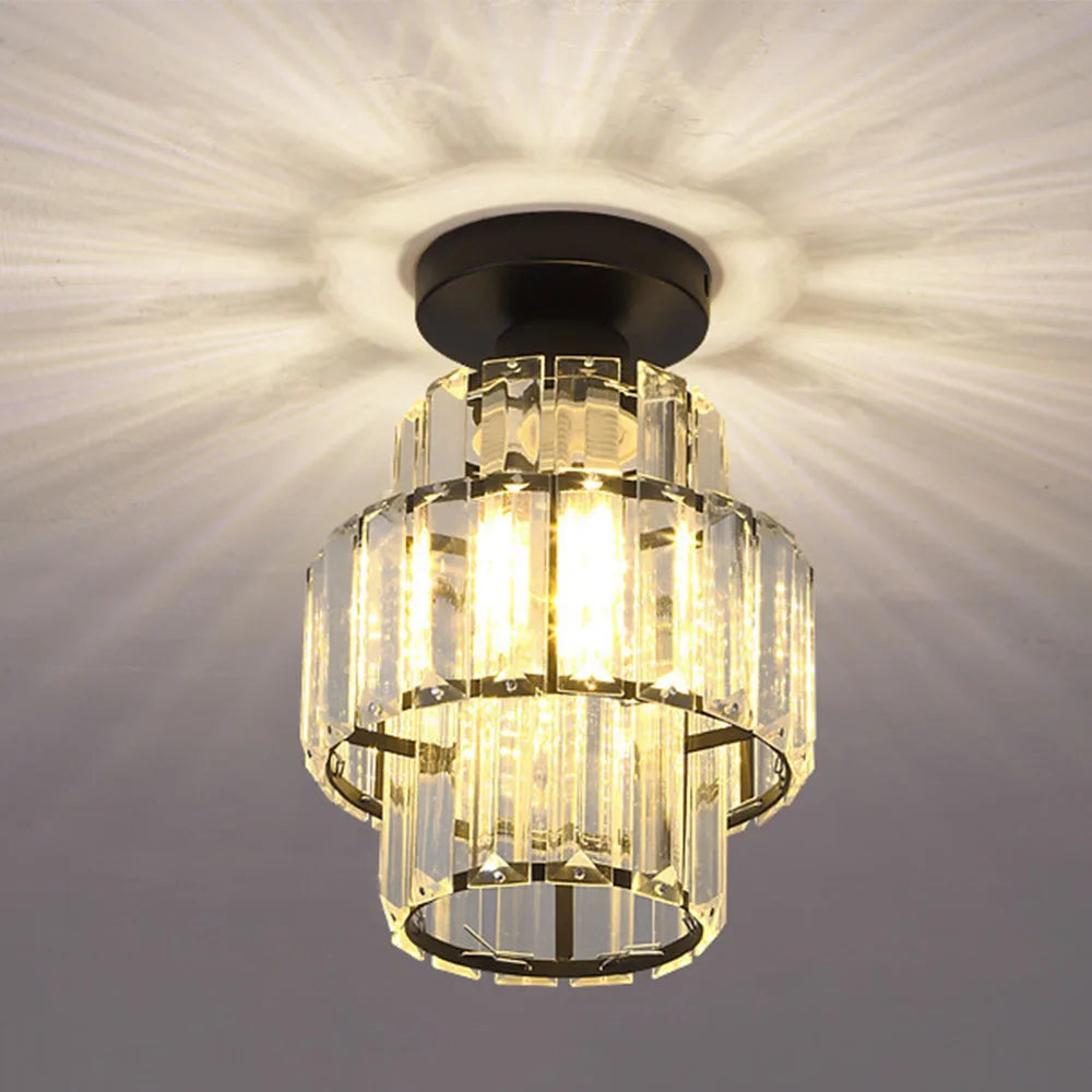 Modern k9 crystal ceiling light for elegant interior decor