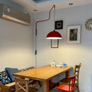 Nordic retractable LED swing wall light for elegant interiors