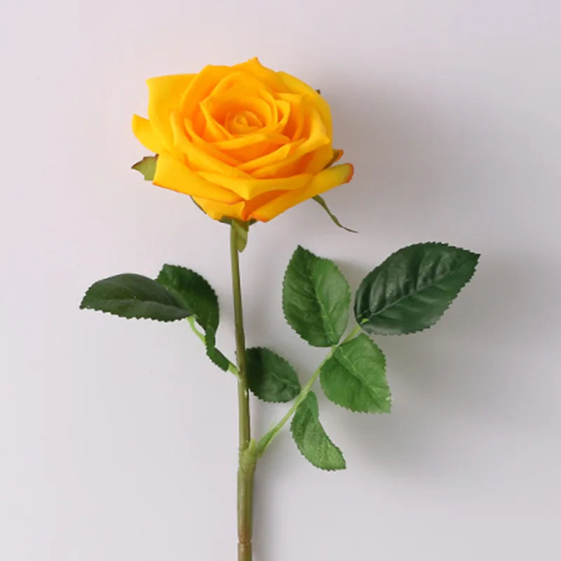 Artificial latex rose flowers for elegant decor