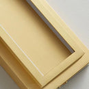 Rectangular copper LED wall light for hotel