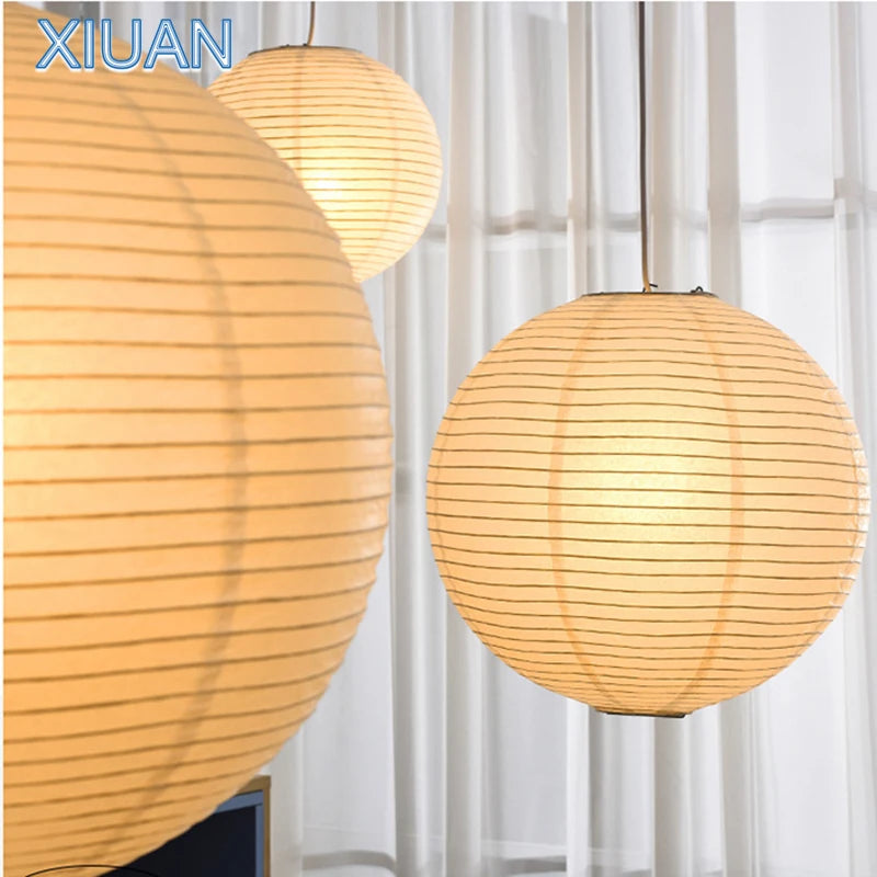 Japanese style led suspension spheres for cafe decor - vue 3 sur 11