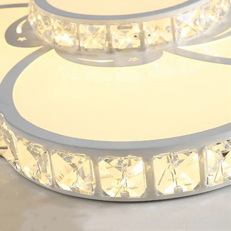 plafonnier led design moderne simple éclairage décoratif fleur chaude romantique - vue 3 sur 9