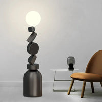 Unique round acrylic floor lamp