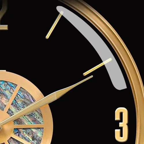modern luxury silent wall clocks for creative decoration - vue 6 sur 7