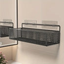 space-saving metal wall-mounted storage basket for accessories