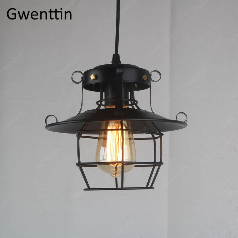 Vintage industrial pendant light for modern interior decor