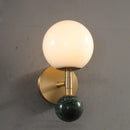 Modern Nordic copper and marble LED wall light luxury decoration