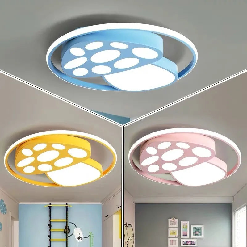 Modern children's cartoon moon LED ceiling light