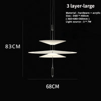Sandyha modern flying saucer style LED chandelier for interior decoration