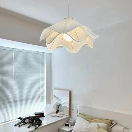 Lustre nordique style crème simple confortable maison - vue 3 sur 6