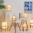Modern wooden floor lamp for living room, study, bedroom, portable