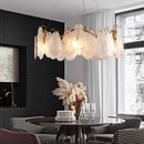 Handmade glass pendant light for a luxurious interior