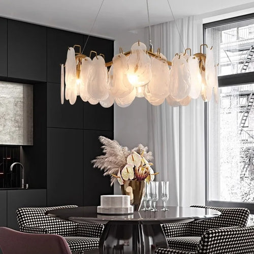 Handmade glass pendant light for a luxurious interior - vue 2 sur 8