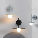 Modern LED wall light with single adjustable arm