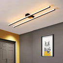 Modern decorative minimalistic double tube chandelier