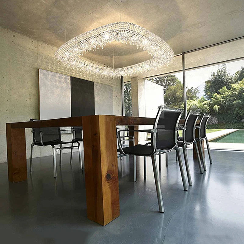 Decorative crystal chandelier for elegant indoor lighting