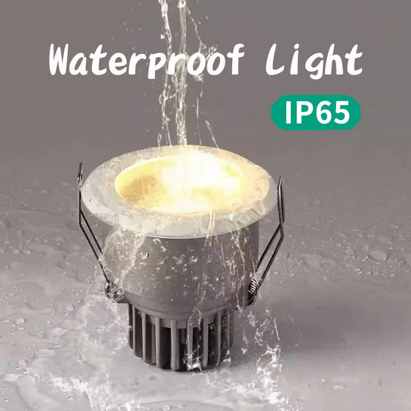 Waterproof LED spotlights for indoor and outdoor lighting