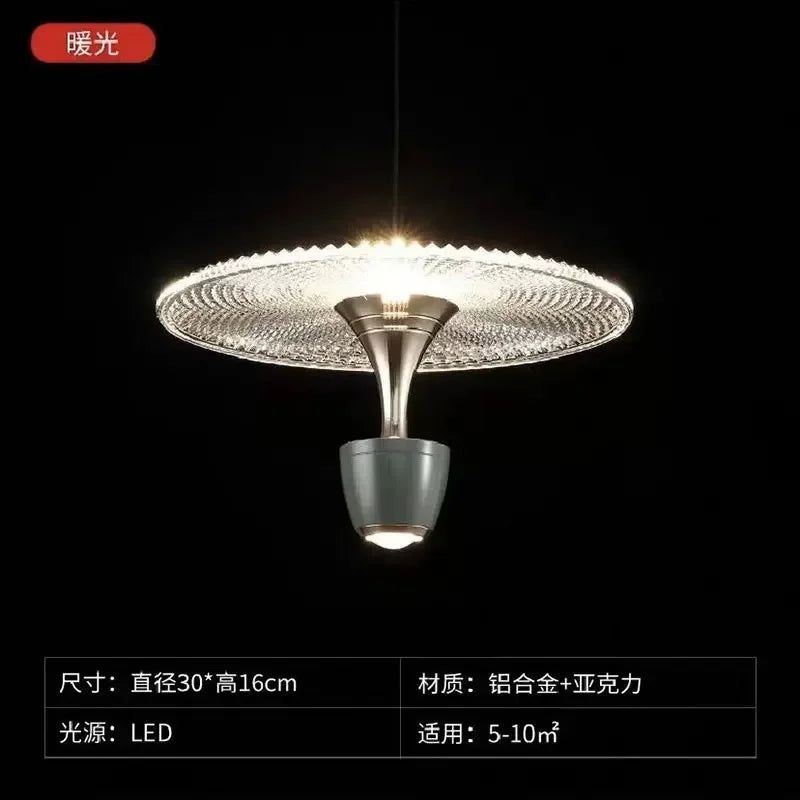 Adjustable designer pendant light for interior decor - vue 7 sur 8