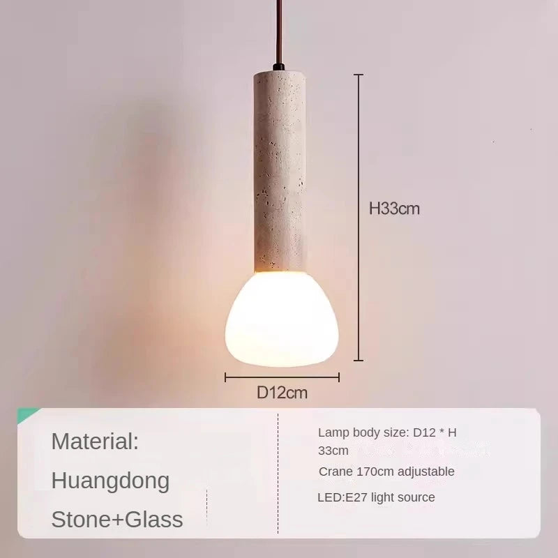 Creative stone chandelier for elegant indoor lighting - vue 8 sur 9