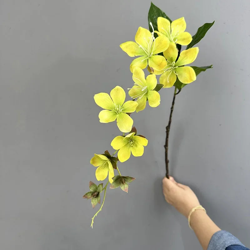 Artificial silk jasmine branch for festive decoration